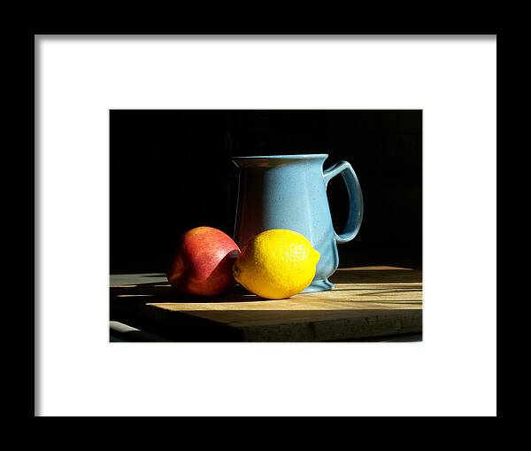 Still Life Framed Print featuring the photograph On The Table 1- Photograph by Jackie Mueller-Jones