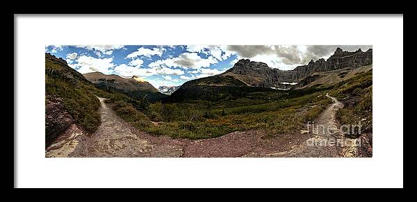  Framed Print featuring the photograph On The Way To Iceberg - Panorama by Adam Jewell