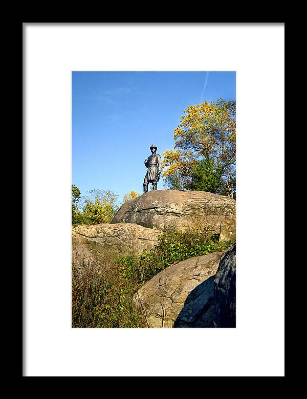 Gettysburg Framed Print featuring the photograph On Top of Little Roundtop by Paul W Faust - Impressions of Light