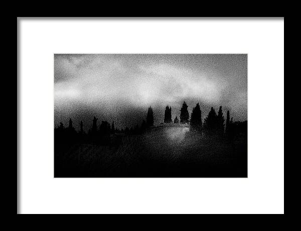 Trees Framed Print featuring the digital art On Top of the Hill by Celso Bressan