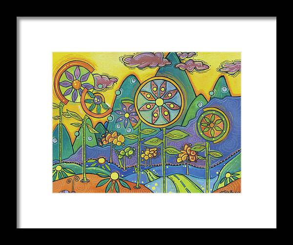 Eamscape Framed Print featuring the painting Once Upon a Dream by Tanielle Childers