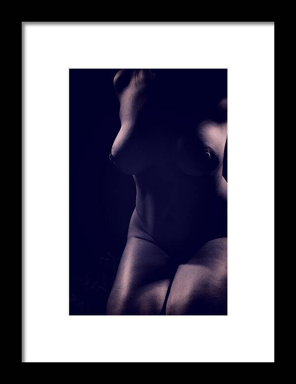 Model Framed Print featuring the photograph Onchela Nude 2 by Michael McGowan