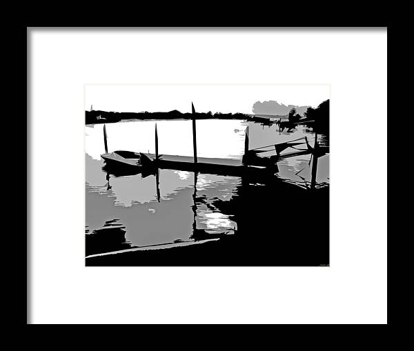 Boat Framed Print featuring the photograph One Boat by JoAnn Lense