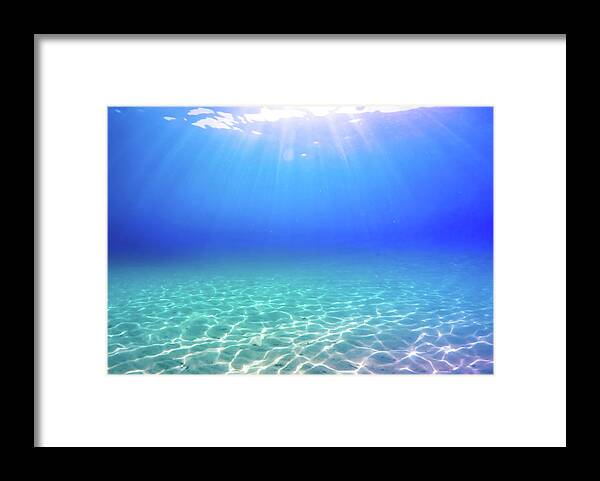 Turquoise Framed Print featuring the photograph One Deep Breath by Nicklas Gustafsson