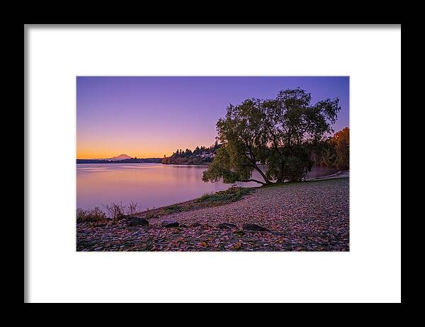 Lake Framed Print featuring the photograph One Morning at the Lake by Ken Stanback