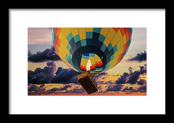 Hot Air Balloon Framed Print featuring the photograph One Morning in Napa Valley by G Lamar Yancy