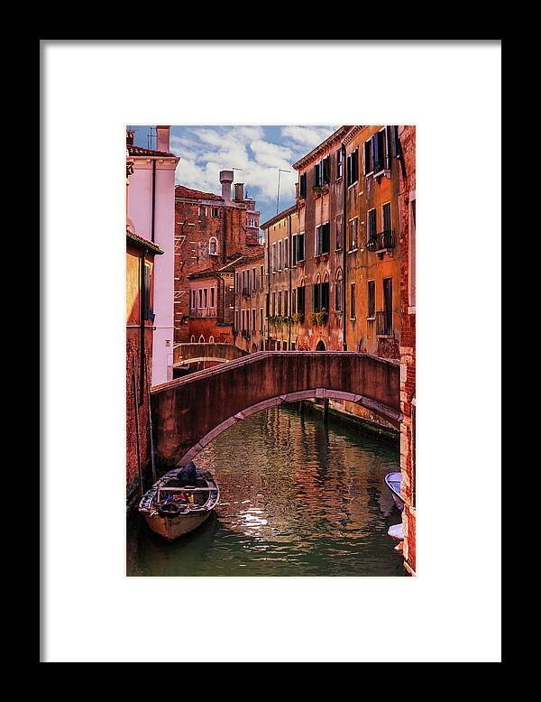 George Westermak Framed Print featuring the photograph One of the many canals of Venice by George Westermak