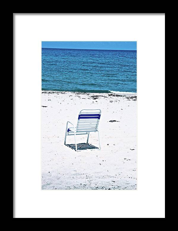 Beach Framed Print featuring the photograph One Seat Left by Lauren Serene