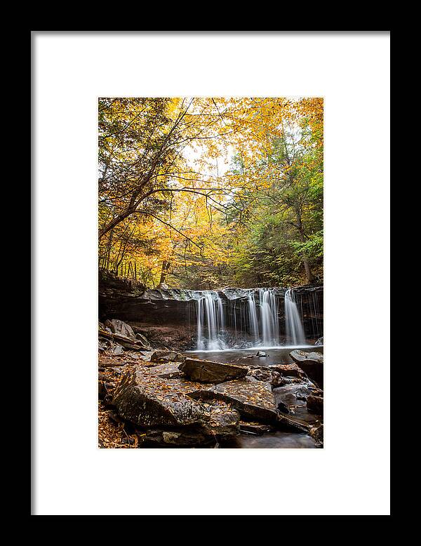Waterfall Framed Print featuring the photograph Oneida Falls 2 by John Daly