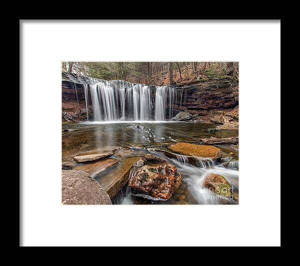 Waterfalls Framed Print featuring the photograph Oneida Falls III by Rod Best