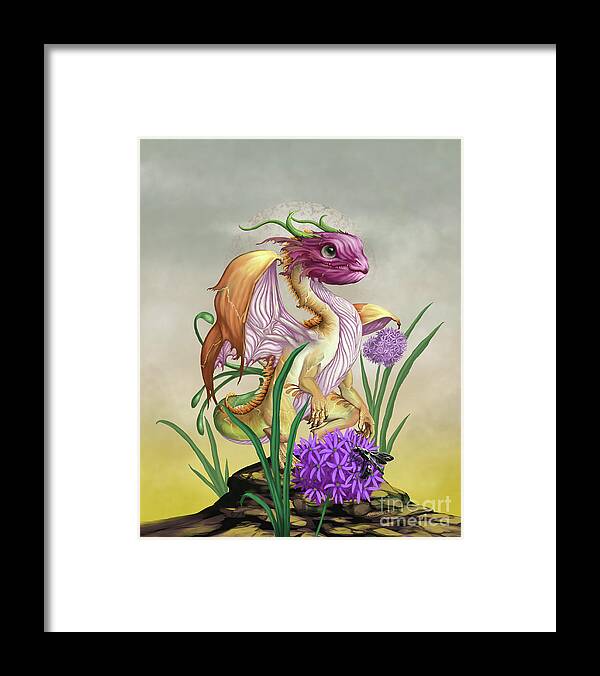 Onion Framed Print featuring the digital art Onion Dragon by Stanley Morrison