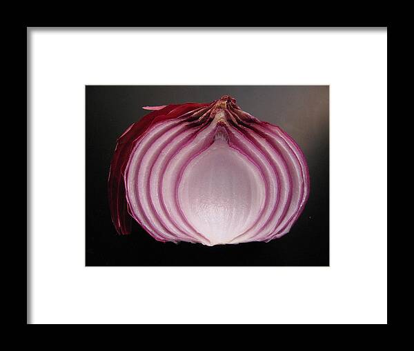 Onion Framed Print featuring the photograph Onion by Lindie Racz