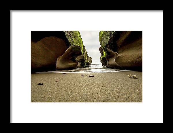 Tide Framed Print featuring the photograph Only at Low Tide by Ryan Weddle