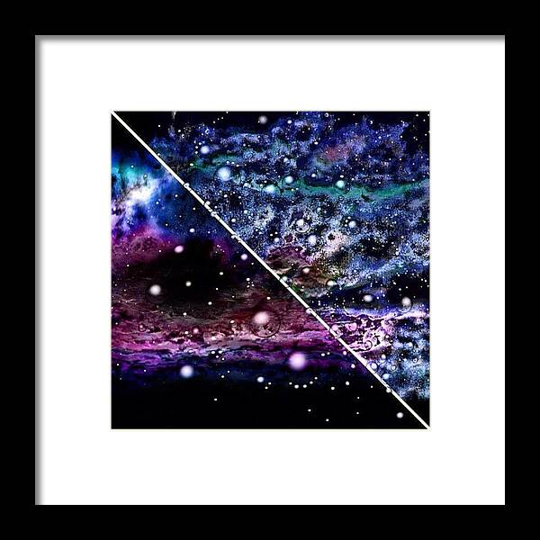 Space Framed Print featuring the photograph Only Bubbles Cross The Galactic Barrier by Nick Heap