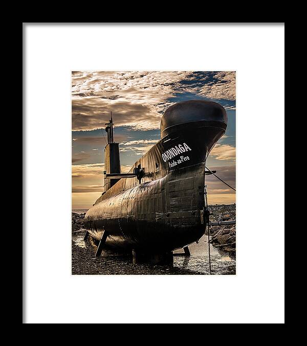 Gaspe Framed Print featuring the photograph Onondaga Submarine by Tracy Munson