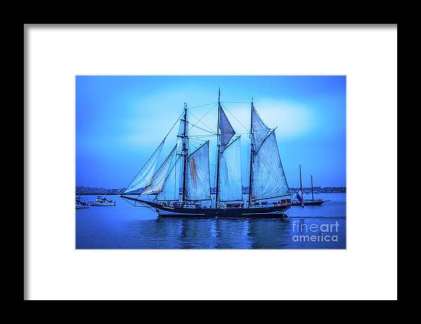 Blue Framed Print featuring the photograph Oostershelde by Kevin Fortier