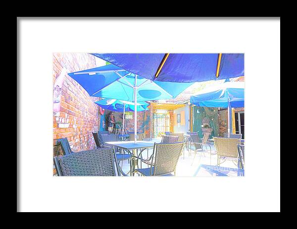 Restaurant Framed Print featuring the photograph Open Air Eating by Merle Grenz