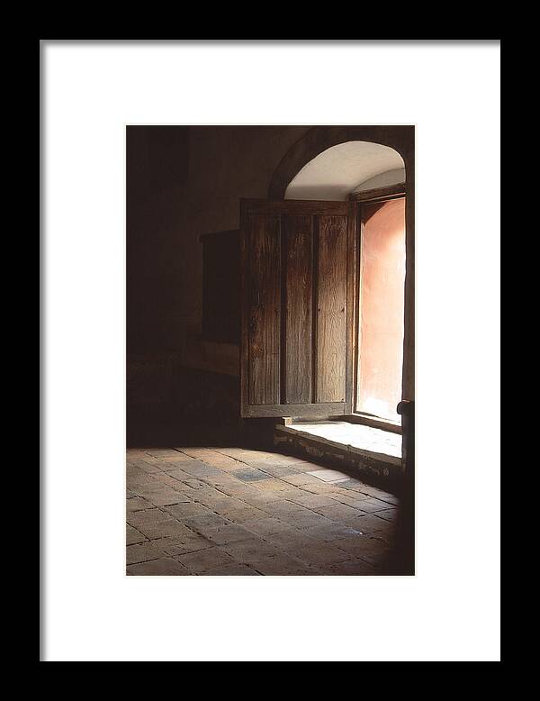 Mission Framed Print featuring the photograph Open Door by Eric Foltz