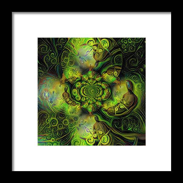 Oil Framed Print featuring the digital art Open Mind by Bruce Rolff
