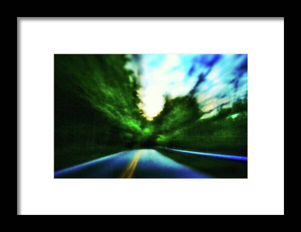 Pinhole Framed Print featuring the photograph Open Road by Al Harden