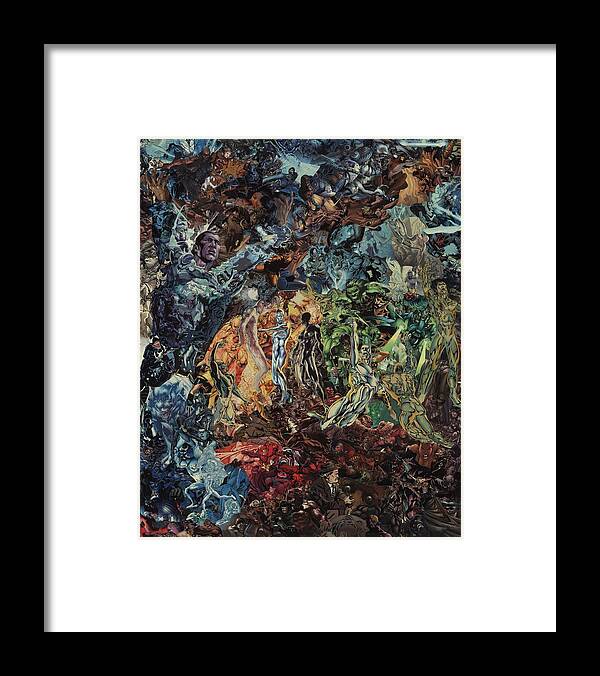 El Greco Framed Print featuring the mixed media Opening of the Fifth Seal after El Greco by Joshua Redman