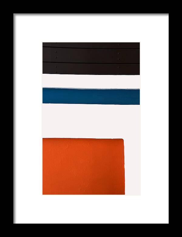 Abstract Framed Print featuring the photograph Orange down below by Ricardo Dominguez