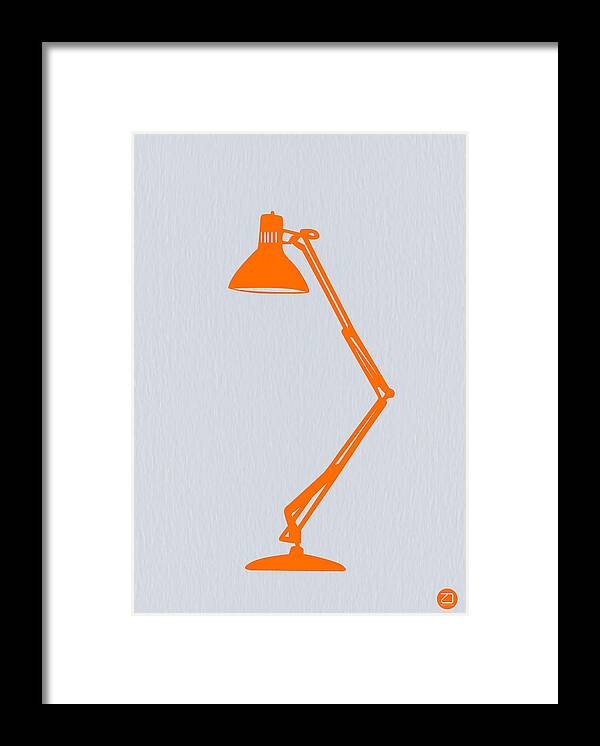 Lamp Framed Print featuring the photograph Orange Lamp by Naxart Studio