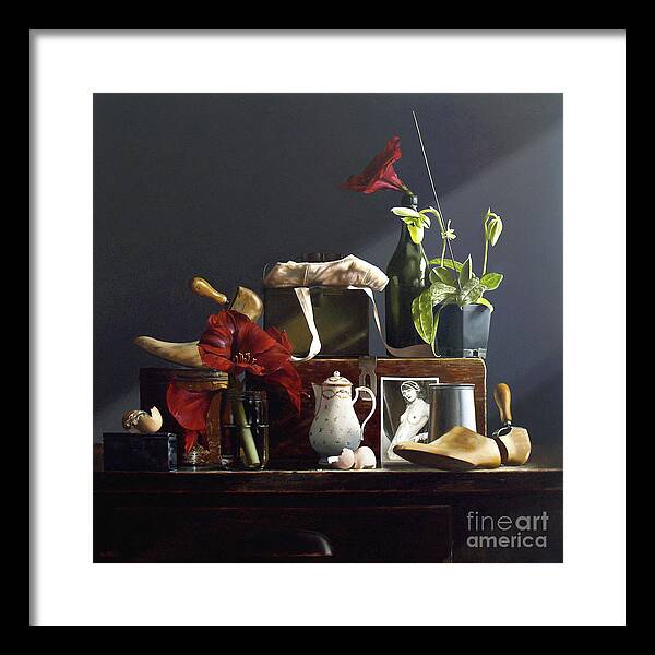 Orchid Framed Print featuring the painting Orchid by Lawrence Preston