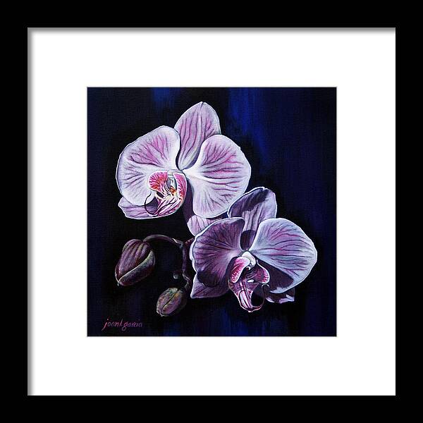 Flowers Framed Print featuring the painting Orchids II by Joan Garcia