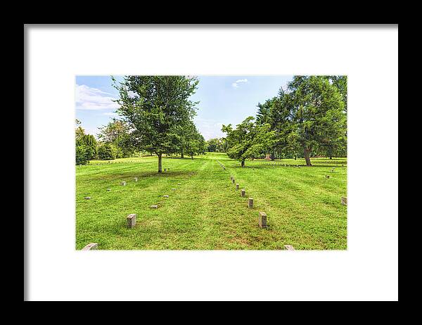 Battlefield Framed Print featuring the photograph Ordered Rows by John M Bailey
