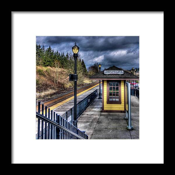 Train Depot Framed Print featuring the photograph All Aboard by Thom Zehrfeld
