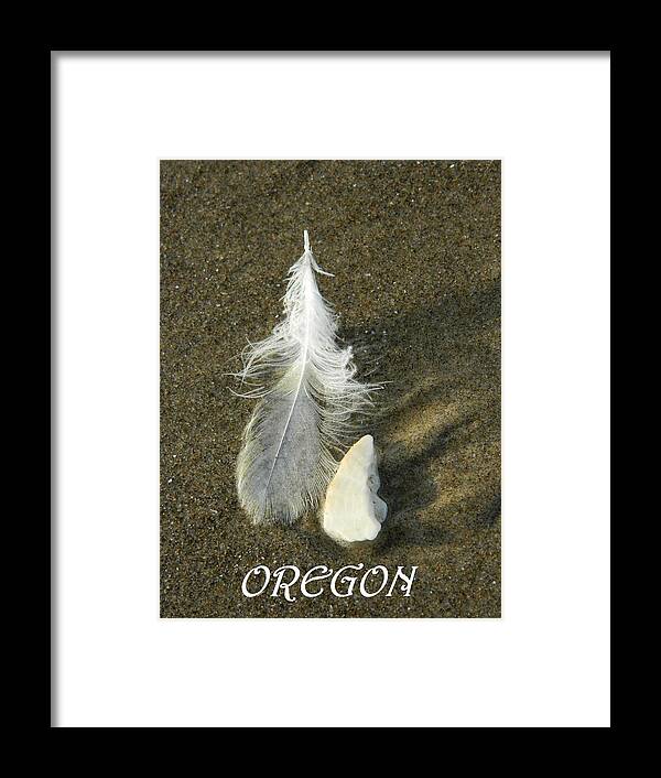 Feathers Framed Print featuring the photograph Oregon Feather by Gallery Of Hope 