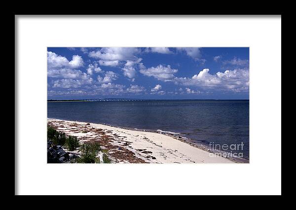 Scenic Tours Framed Print featuring the photograph Oregon Inlet by Skip Willits