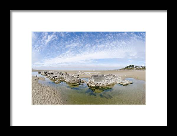 Yachats Framed Print featuring the photograph Oregon Tide Pool by Margaret Pitcher