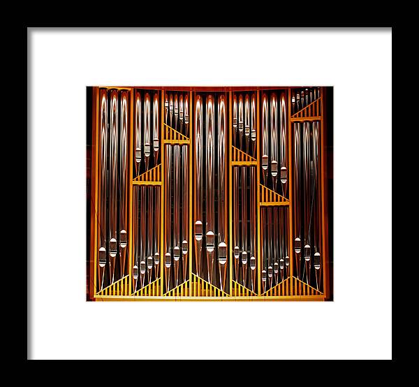 Organ Framed Print featuring the photograph Organ Opus 76 - Philadelphia by Rona Black