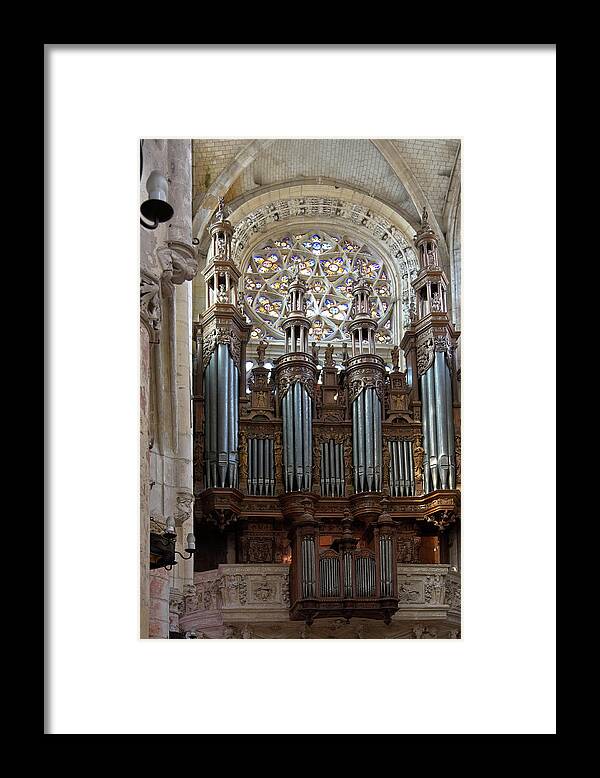 Ornate Organ Framed Print featuring the photograph Ornate 15th Century Organ by Sally Weigand