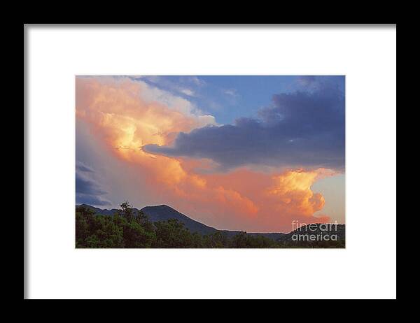 Natanson Framed Print featuring the photograph Ortiz Sunset Clouds by Steven Natanson