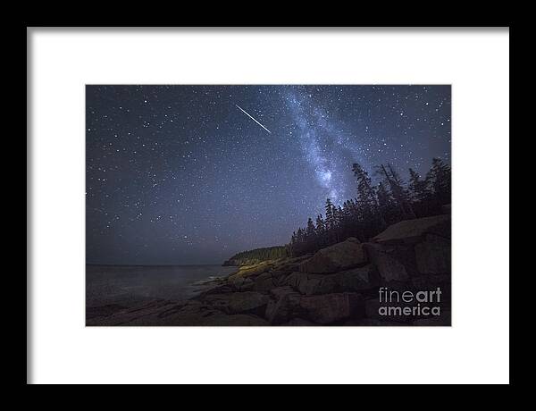 Rocks Framed Print featuring the photograph Otter Cove Meteor by Marco Crupi