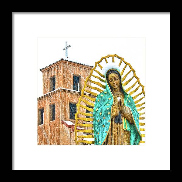 Santa Fe Framed Print featuring the photograph Our Lady of Guadalupe by Britt Runyon