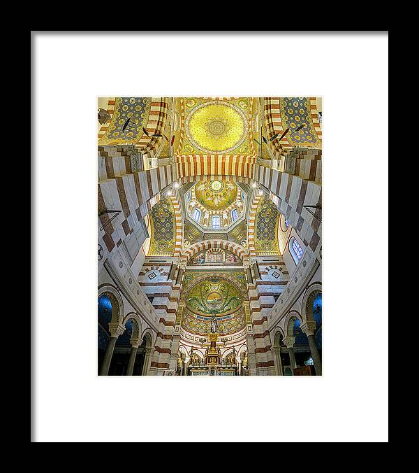 Notre Dam De La Guard Framed Print featuring the photograph Our Lady of the Guard by Peter Kennett