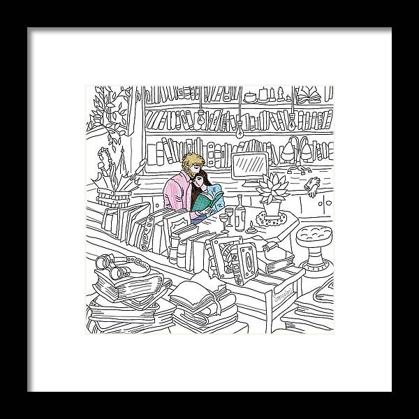 Drawings For Love Framed Print featuring the digital art Our place by Smokini Graphics