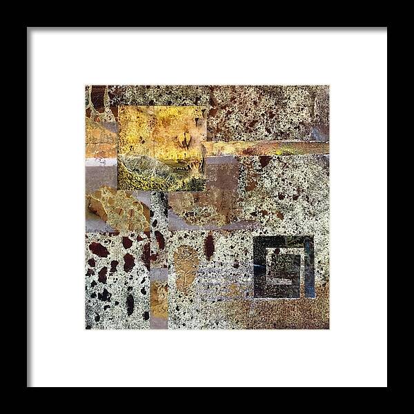 Mixed Media Framed Print featuring the mixed media Out of Chaos I by Sandra Lee Scott