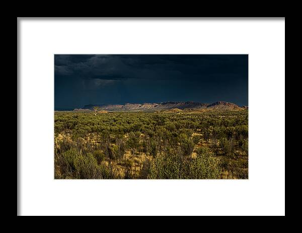 Outback Storm Framed Print featuring the photograph Outback Storm by Racheal Christian