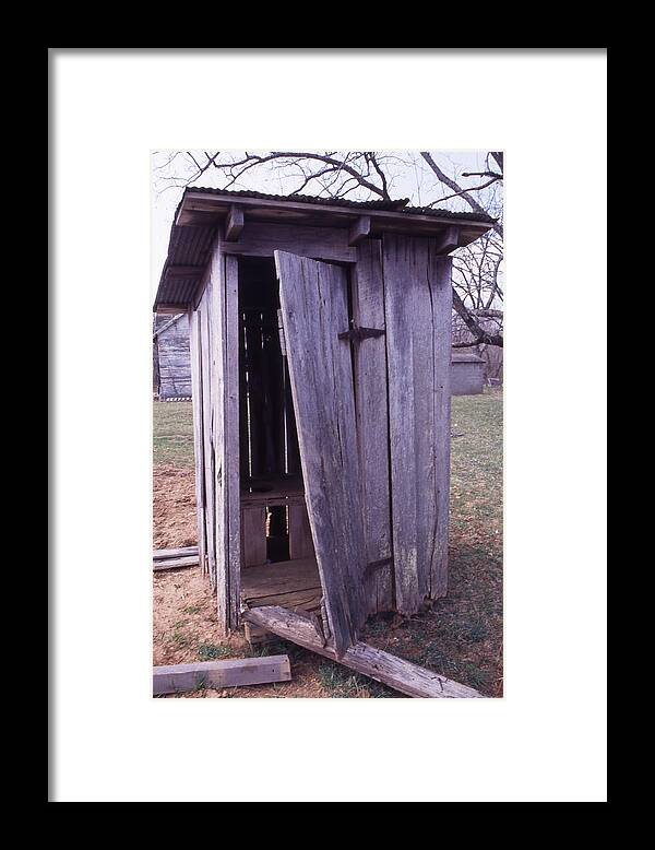  Framed Print featuring the photograph Outhouse2 by Curtis J Neeley Jr