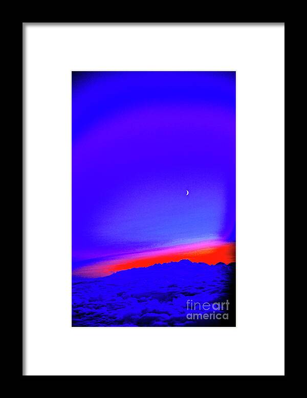 At 32 Thousand Feet Framed Print featuring the photograph Over the Blue by Rick Bragan