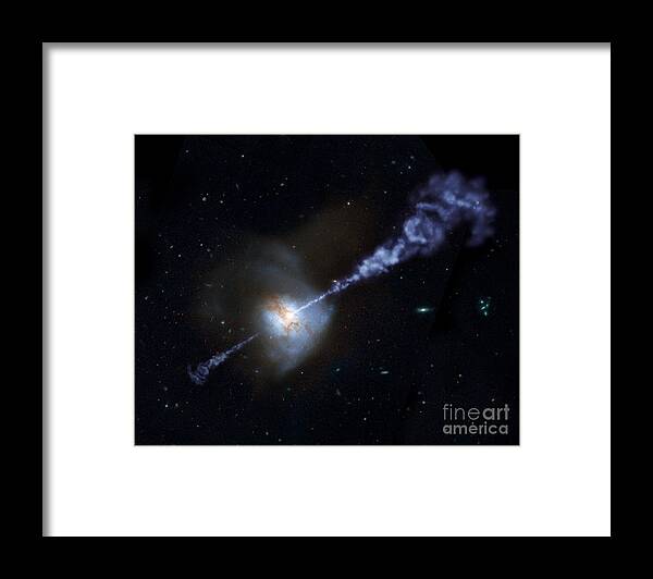Science Framed Print featuring the photograph Overfed Black Holes Shut Down Galactic Star Making by Nasa