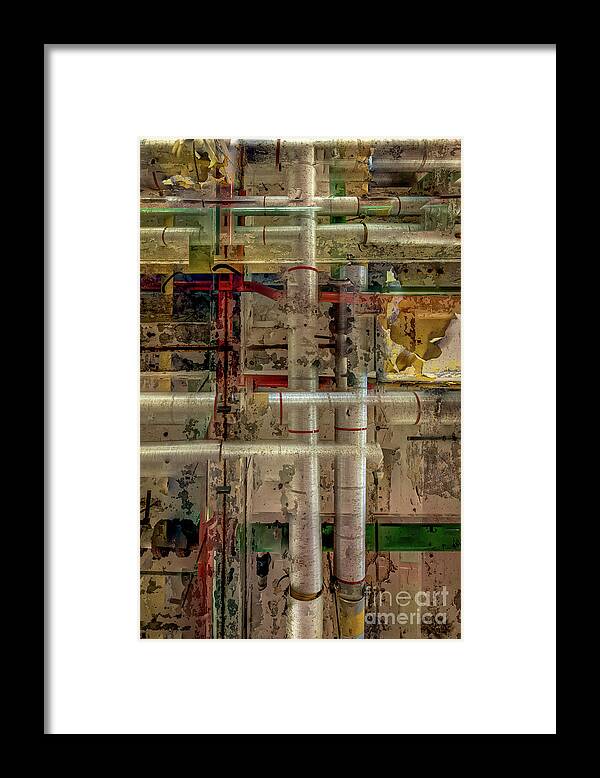 Abstract Framed Print featuring the photograph Overhead Abstract by Doug Sturgess
