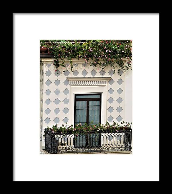 Piazza Del Duomo Framed Print featuring the photograph Overlooking the Piazza by Laurie Morgan