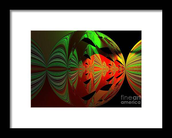 Art Framed Print featuring the photograph Art green, red, black by Oksana Semenchenko