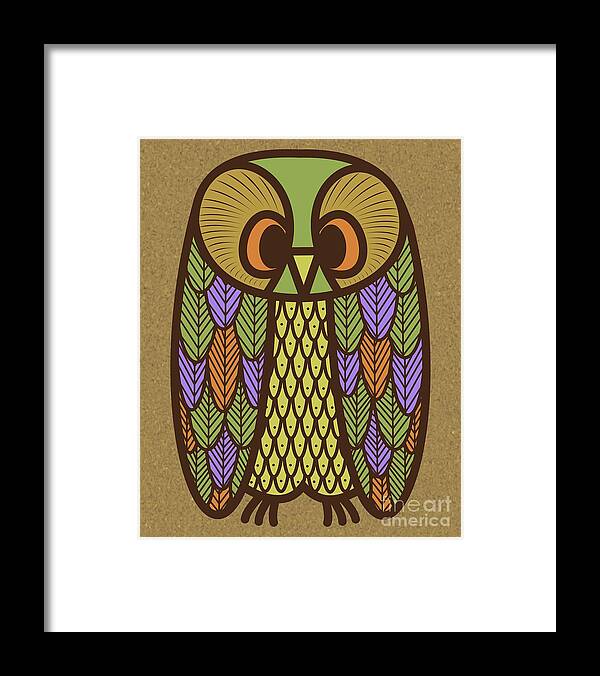 Owl Framed Print featuring the digital art Owl 2 by Donna Mibus